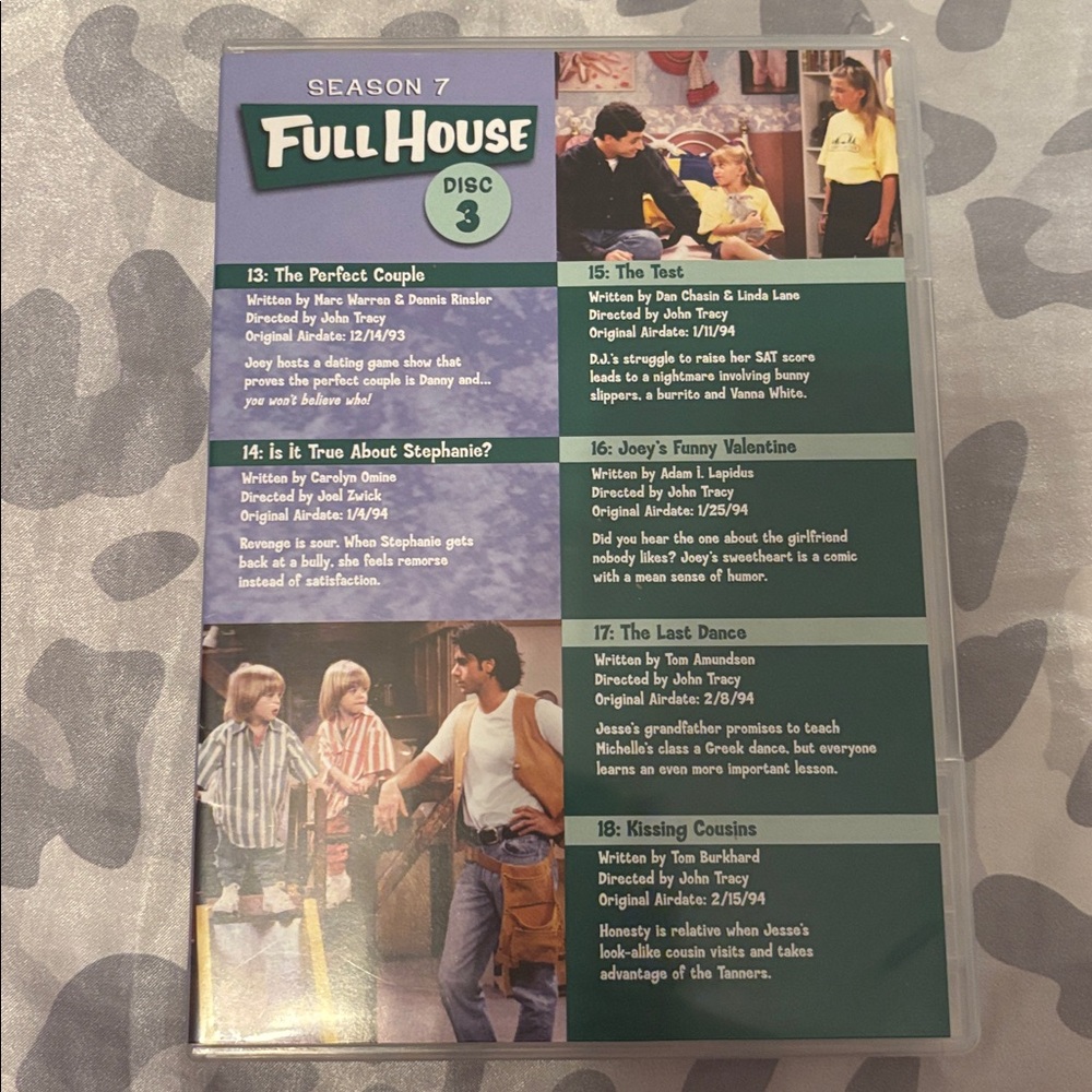 Full House Season 7 DVD *CD’s NOT included*
